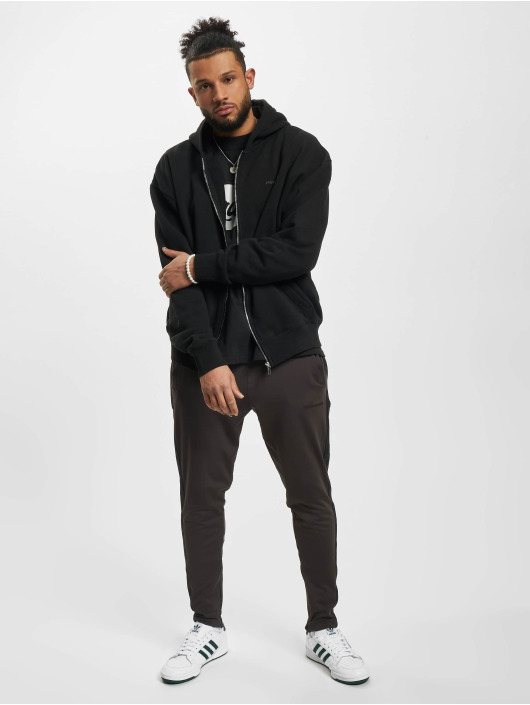 PEGADOR Zip Hoodie Logo Oversized Vintage black