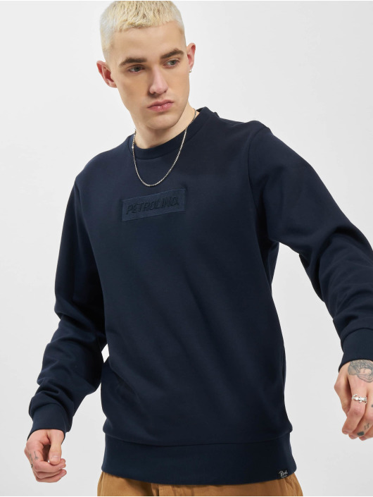 Petrol Industries Pullover Logo blau
