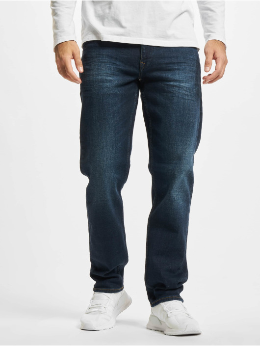 Petrol Industries Herren Straight Fit Jeans Riley in blau