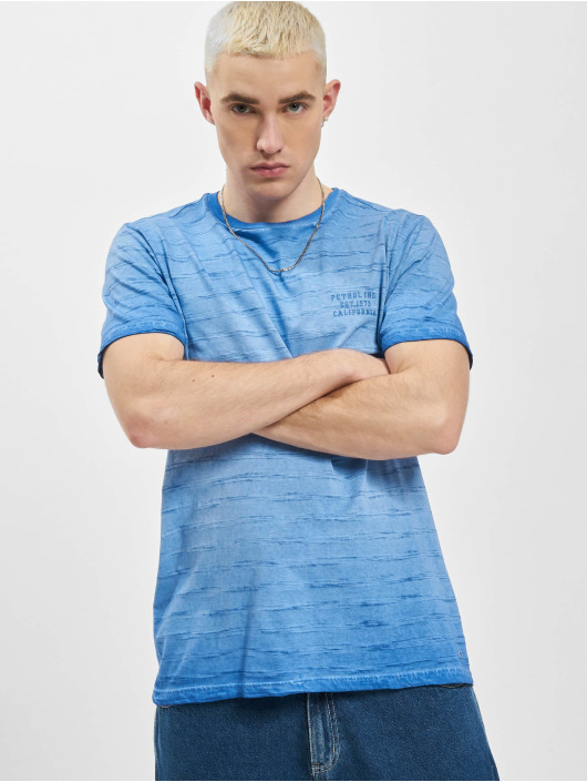 Petrol Industries T-Shirt Dye blau