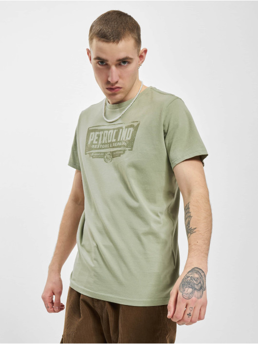 Petrol Industries T-Shirt Classic Print grün