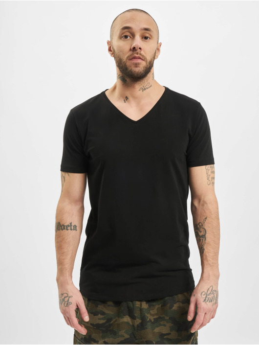 Petrol Industries T-Shirt Bodyfit Basic 2 Pack noir