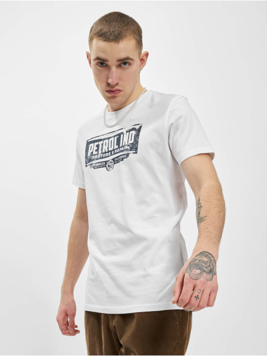 Petrol Industries T-Shirt Classic Print weiß