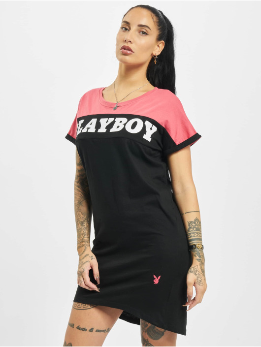 Playboy X Def Damen Kleid T Shirt In Schwarz