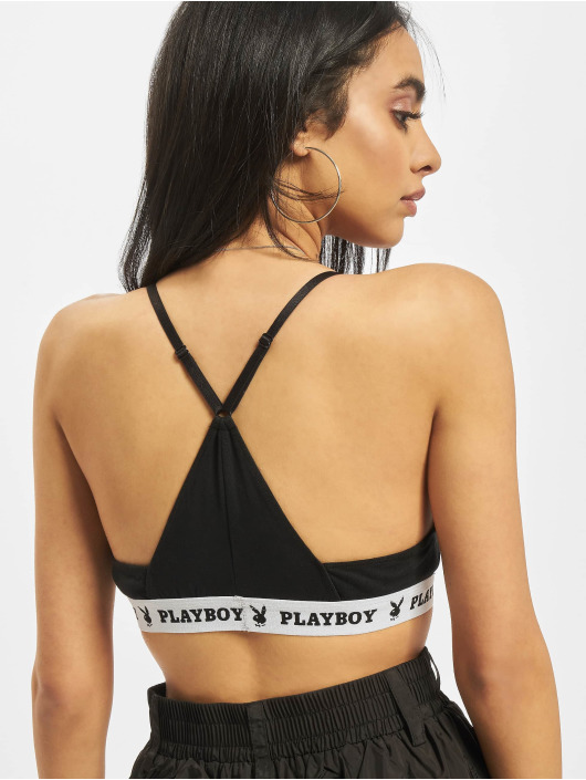 Playboy x DEF Unterwäsche Ladies Triangle Logo schwarz