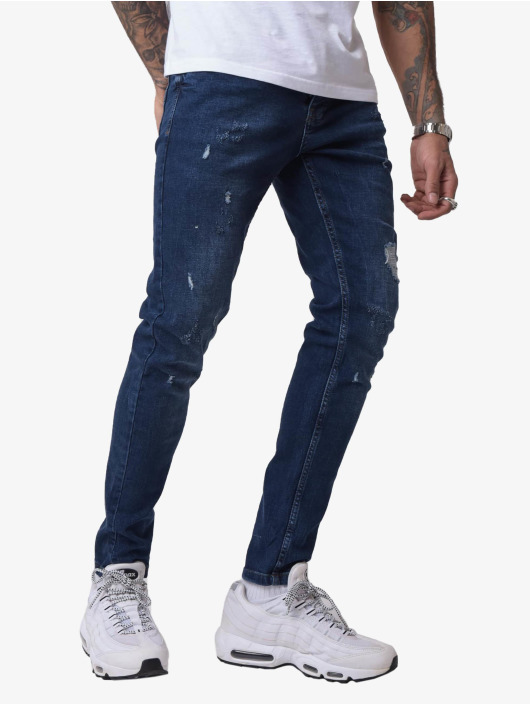 Project X Paris Skinny Jeans Torn blau