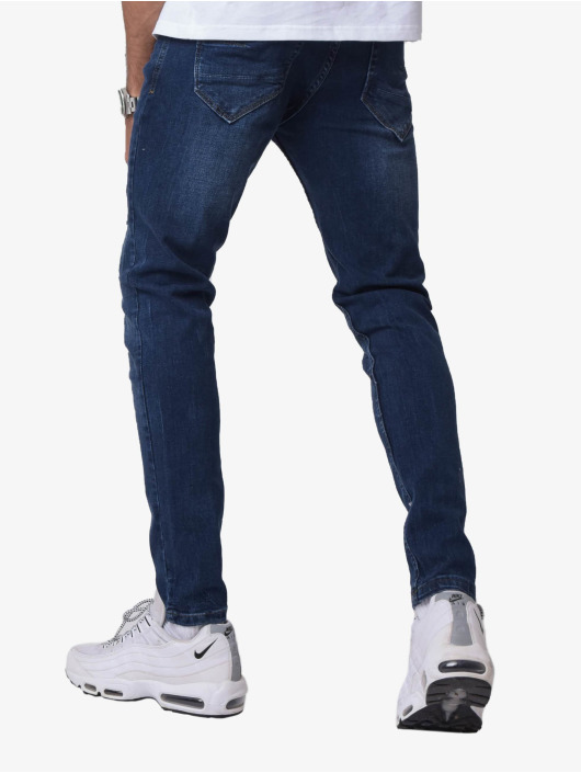 Project X Paris Skinny Jeans Torn niebieski
