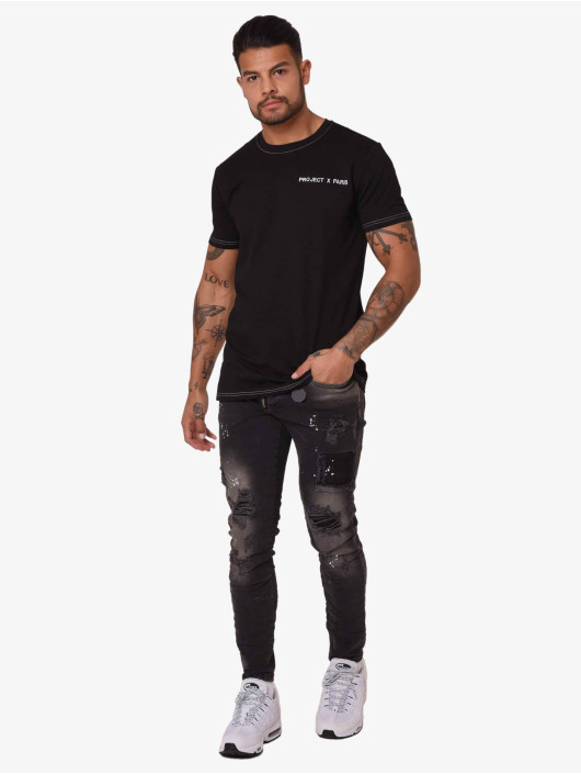 Project X Paris T-Shirt Contrast Collar black