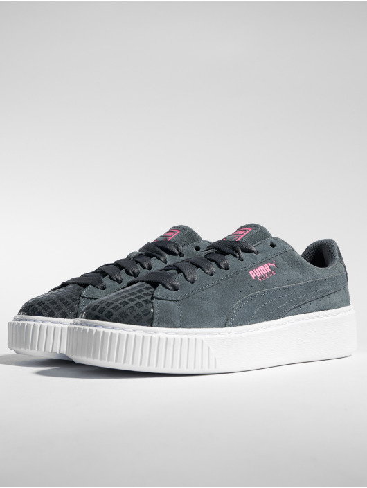 puma suede grise et violet