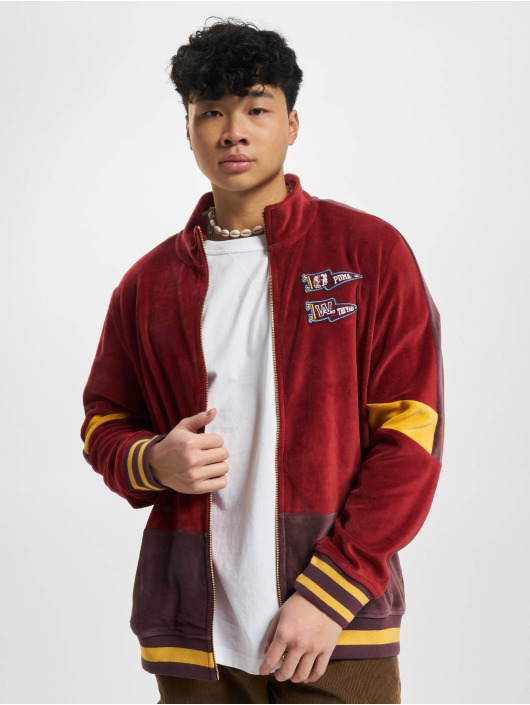 Puma Giacca Mezza Stagione Tye Velour rosso
