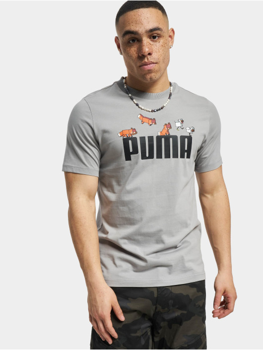 Puma T-Shirt Minecraft Graphic grey