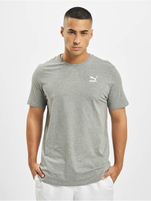 Puma T-shirt Logo Embroidery grigio