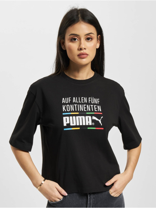 Puma Damen T-Shirt Tfs Graphic in schwarz