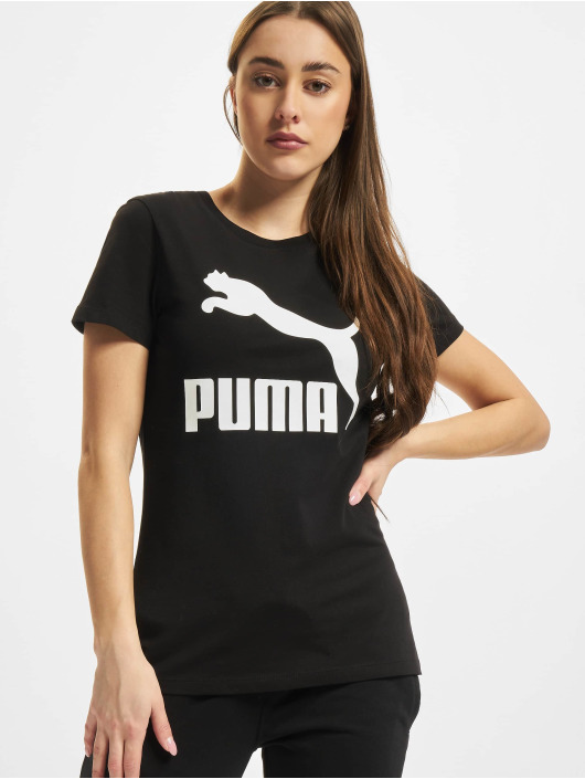 Puma T-Shirty Classics Logo czarny
