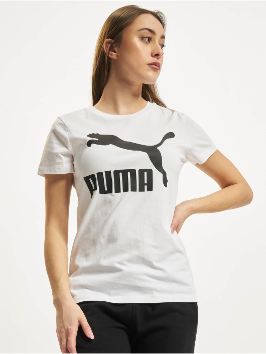 Puma Tričká Classics Logo biela