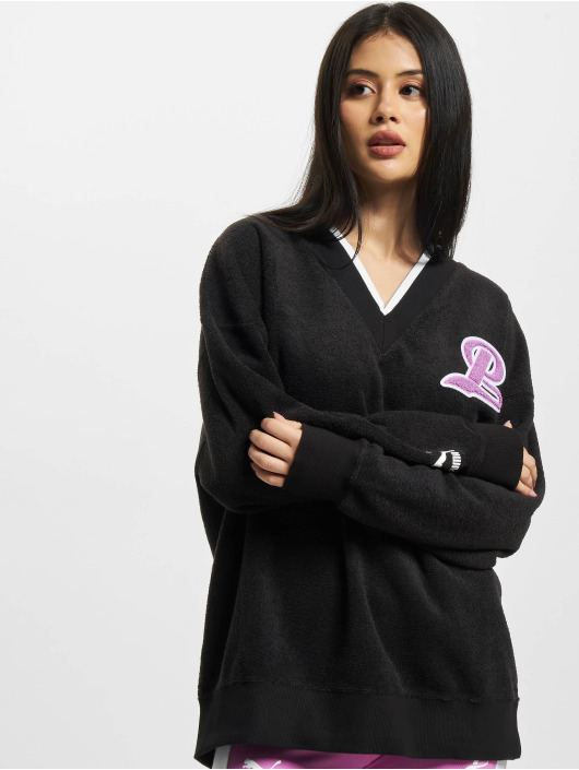 Puma Tröja Team Fancy V Neck svart