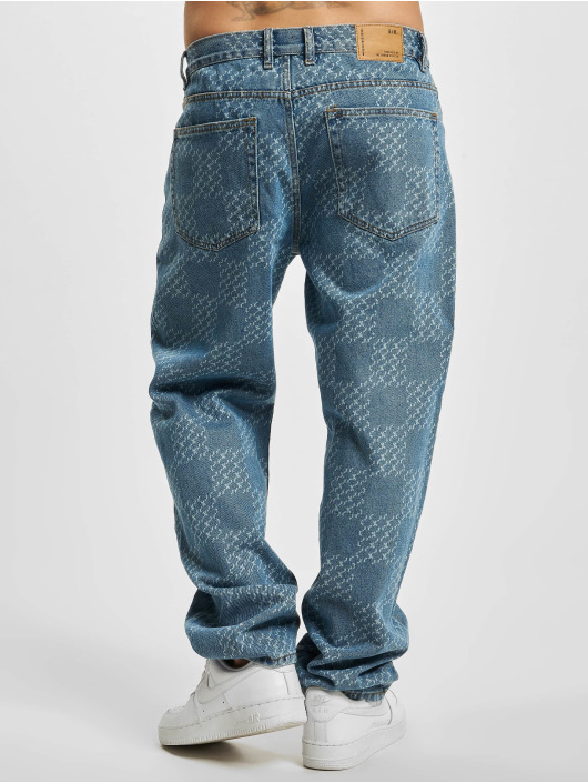 Redefined Rebel Loose Fit Jeans RRTokyo Print blau