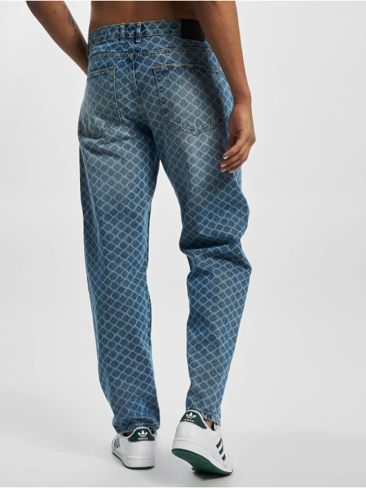 Redefined Rebel Loose fit jeans Tokyo Print Loose blauw