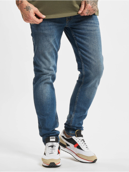 Redefined Rebel Slim Fit Jeans RRstockholm Destroy blau