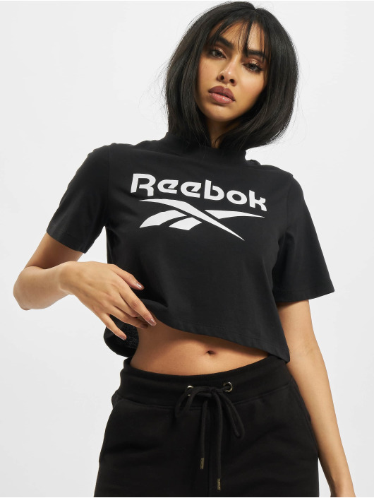 Reebok T-Shirt Identity Crop schwarz