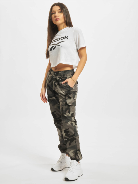 Reebok Tričká Identity Crop biela