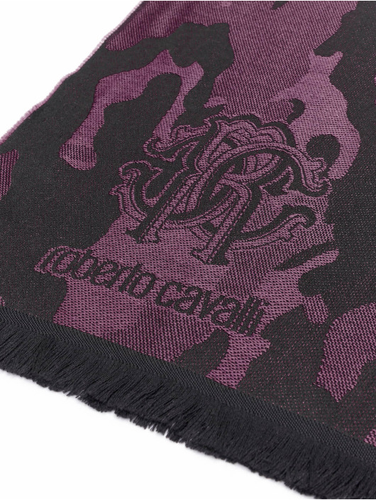Roberto Cavalli Echarpe Camo noir