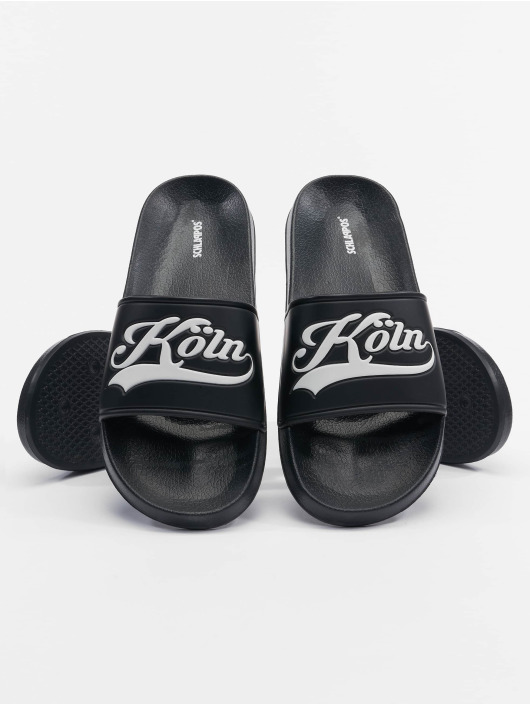 Schlappos Sandalen Slides 4 schwarz