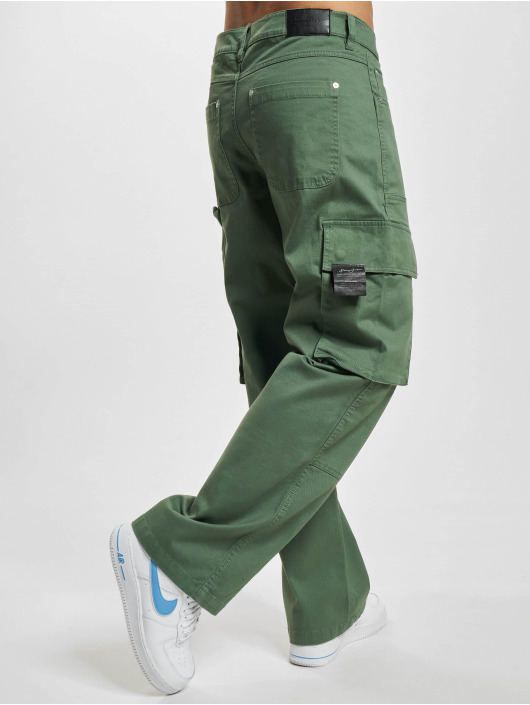 Sean John Cargo Script Logo Knee Patch oliva