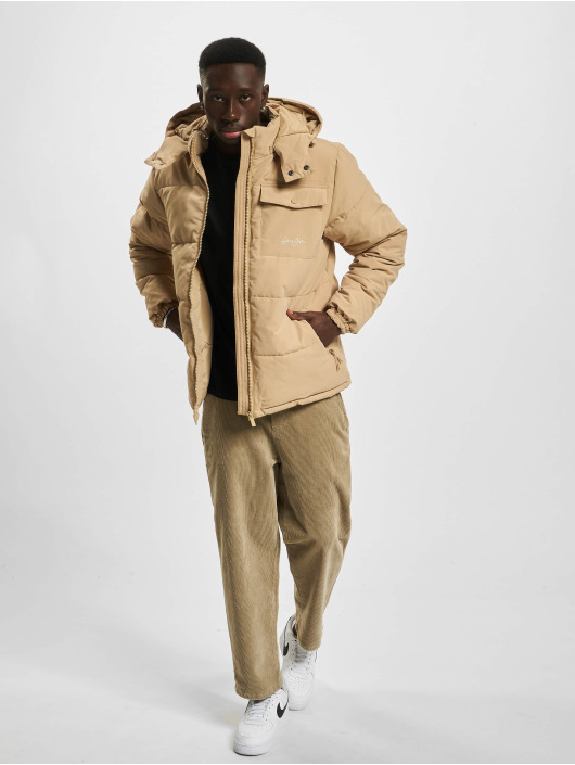 Sean John Foretjakker Script Logo Chest Pocket beige