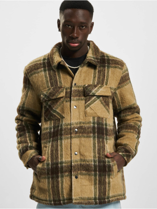 Sean John Overgangsjakker Script Logo Brushed Flannel brun
