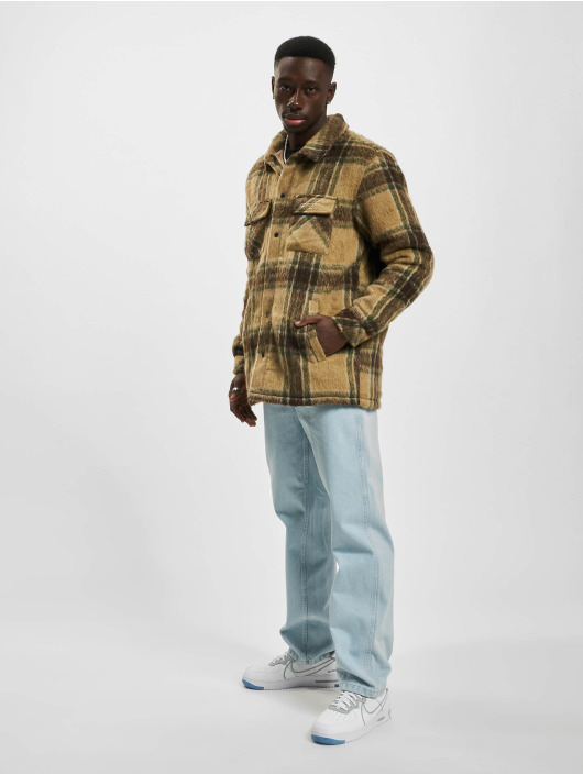 Sean John Overgangsjakker Script Logo Brushed Flannel brun