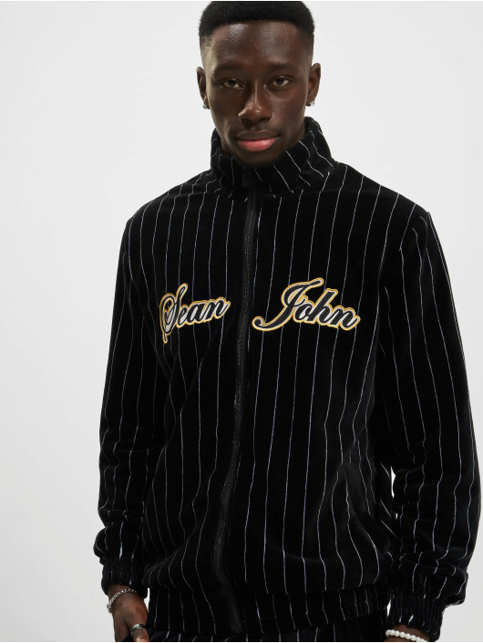 Sean John Overgangsjakker Vintage Pinstripe sort