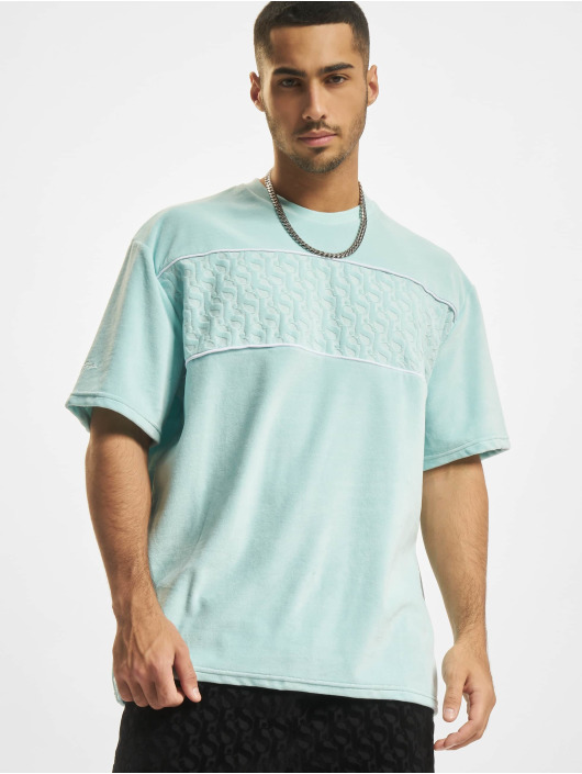 Sean John T-shirt Monogram Logo Devoré Velours grön