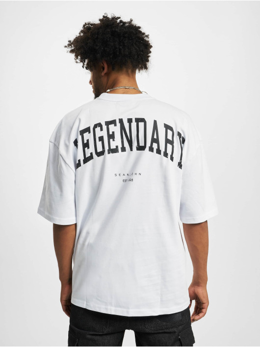 Sean John T-shirts Script Logo Peached Legendary hvid