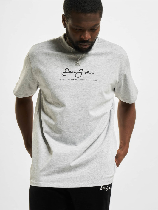 Sean John T-Shirty Classic Logo Essential szary