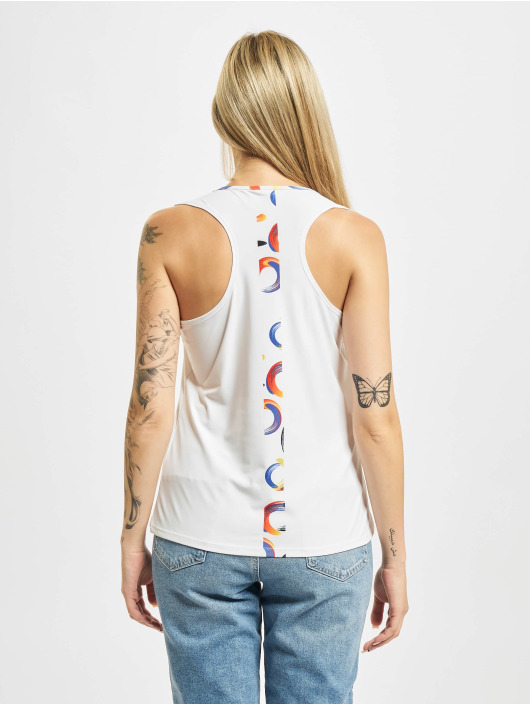 Sergio Tacchini Tank Tops Abstract bialy