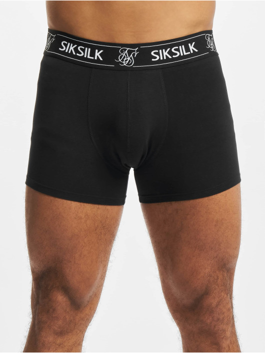 Sik Silk Ropa interior / Moda baño / Shorts boxeros 3-Pack en negro 862002