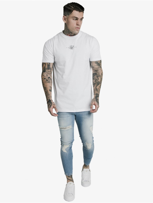 Sik Silk Jean skinny Distresed bleu