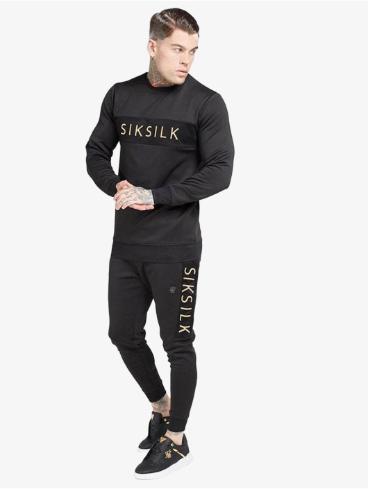 Sik Silk Jogging Fitted Panel noir