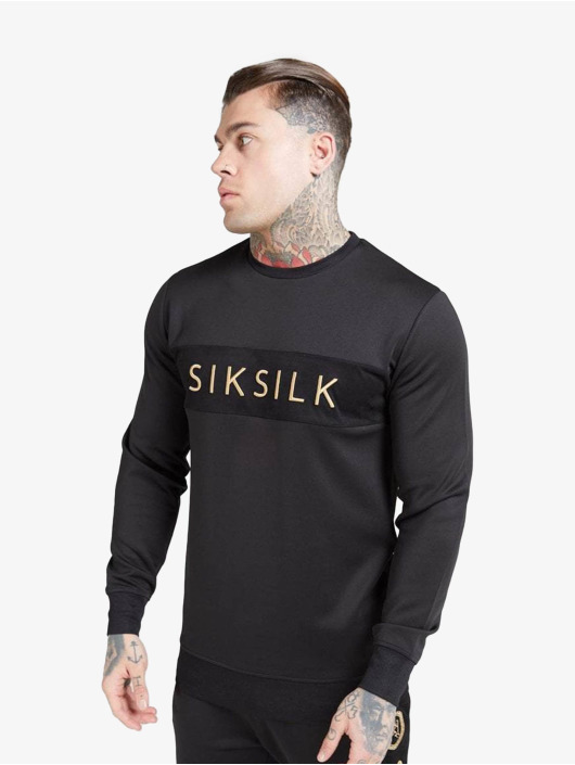 Sik Silk Pullover Crew black