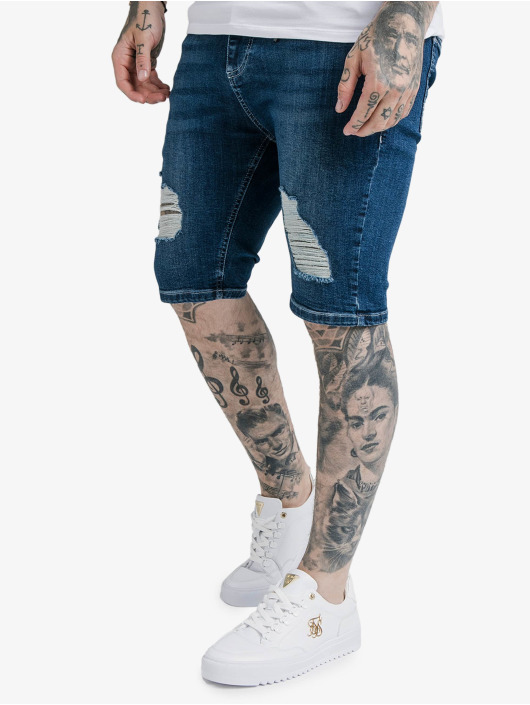 Sik Silk Short Distressed gris
