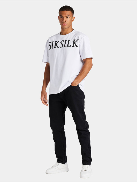 Sik Silk Straight Fit Jeans Straight Cut Rose Denims schwarz