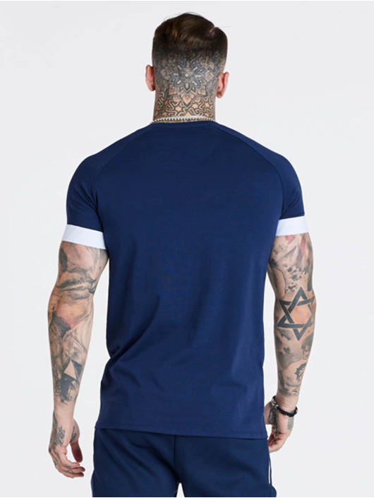Sik Silk t-shirt Inset Fade Tech blauw