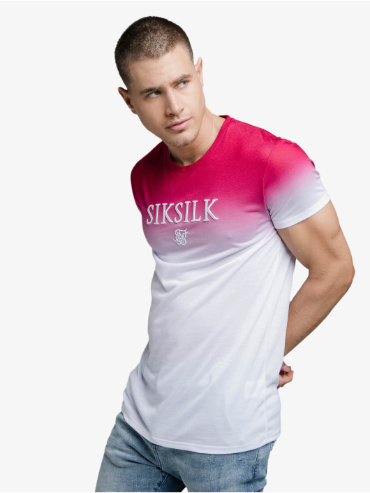 Sik Silk T-Shirt High Fade Embroidery Gym pink