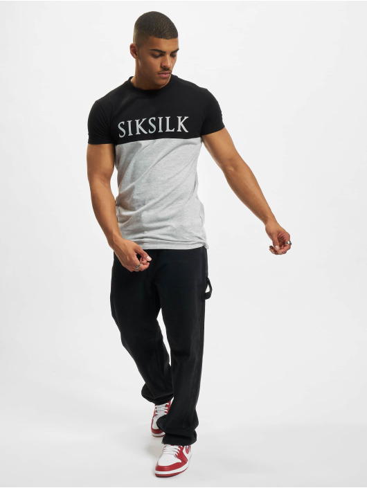 Sik Silk T-Shirty Cut & Sew Gym Football czarny