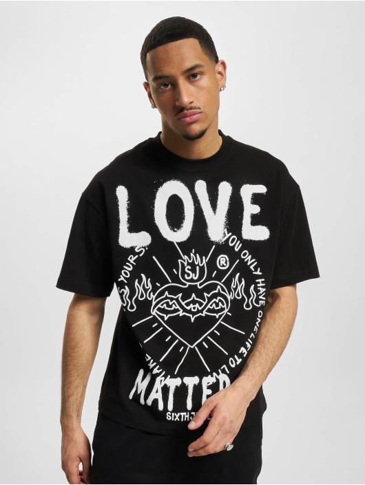 Sixth June Camiseta Love Matters negro
