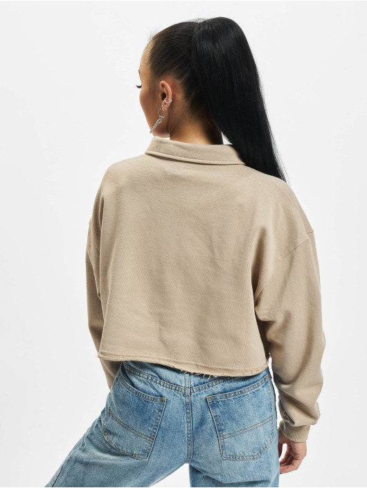 Sixth June Polo Polo Crop beige