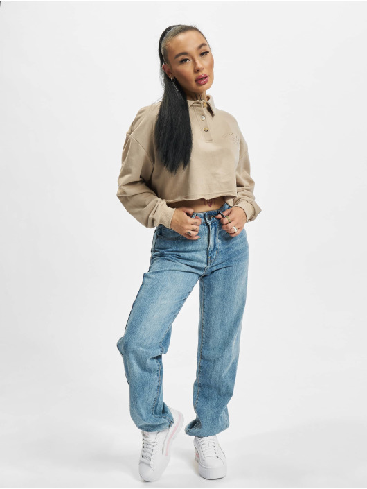 Sixth June Polo Polo Crop beige