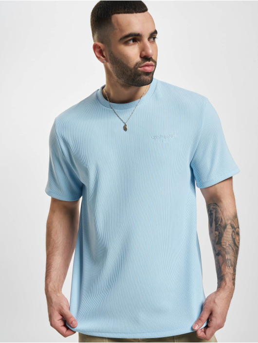 Sixth June T-Shirt New Plisse blau