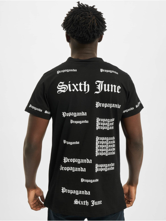 Sixth June T-shirt Repeat Propaganda nero
